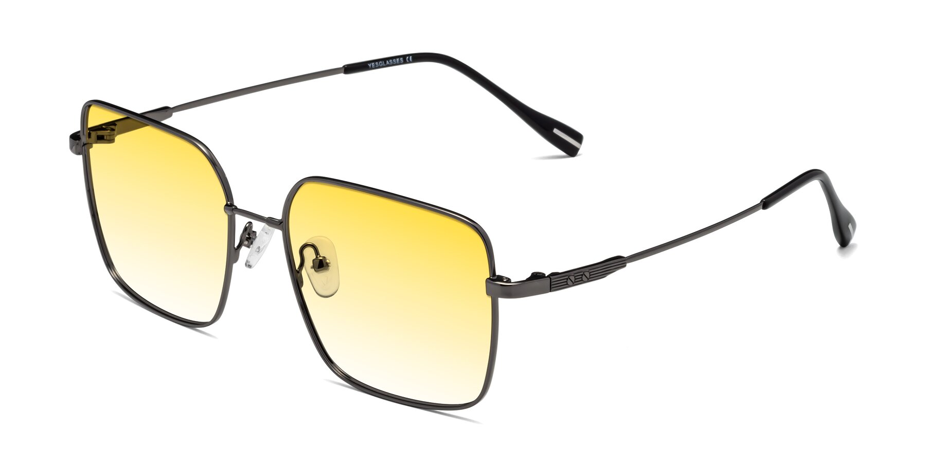 Angle of Ganus in Gunmetal with Yellow Gradient Lenses