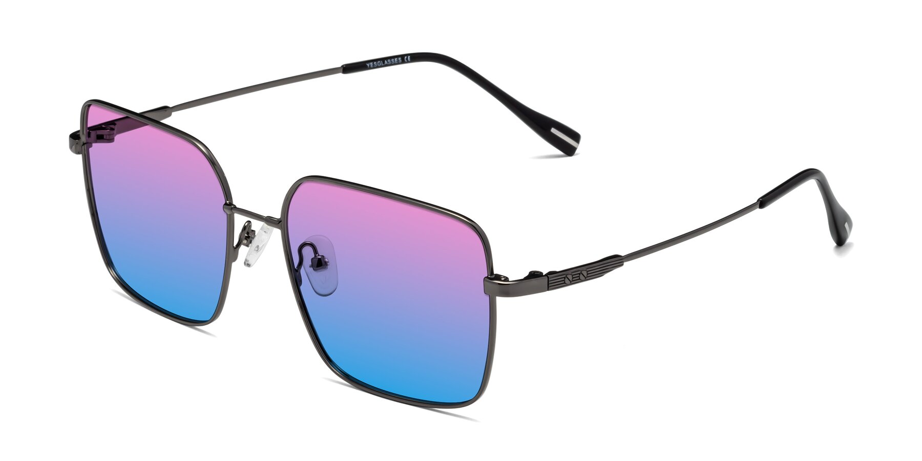 Angle of Ganus in Gunmetal with Pink / Blue Gradient Lenses
