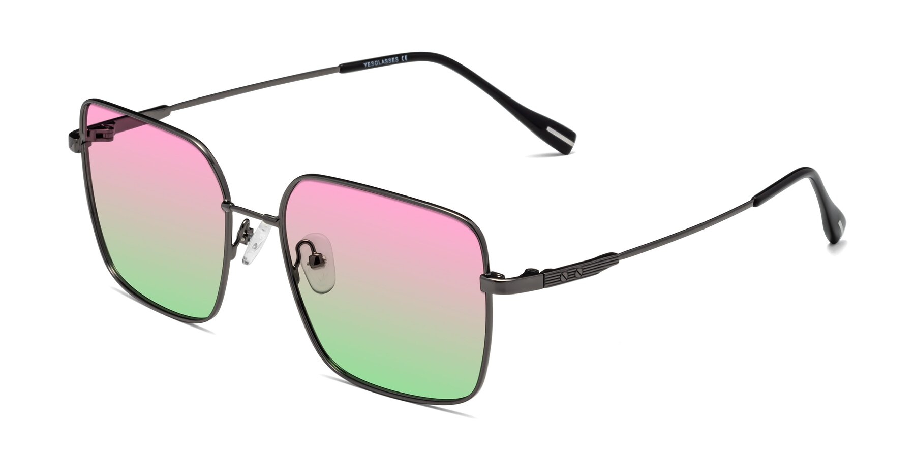 Angle of Ganus in Gunmetal with Pink / Green Gradient Lenses