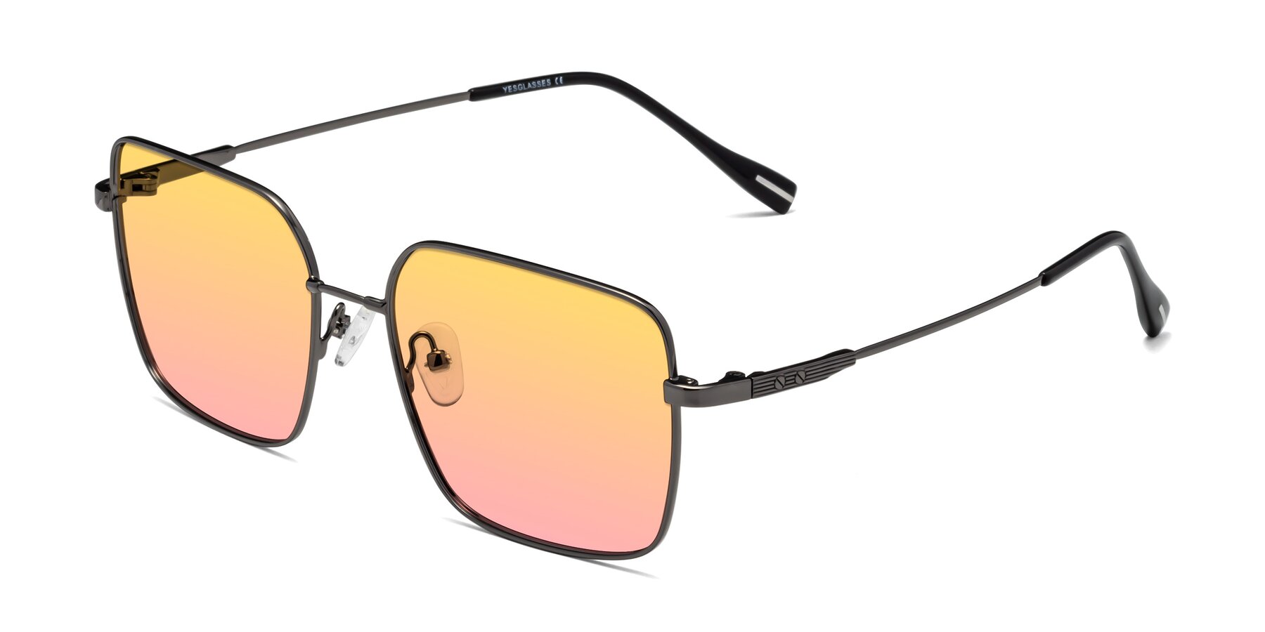 Angle of Ganus in Gunmetal with Yellow / Pink Gradient Lenses