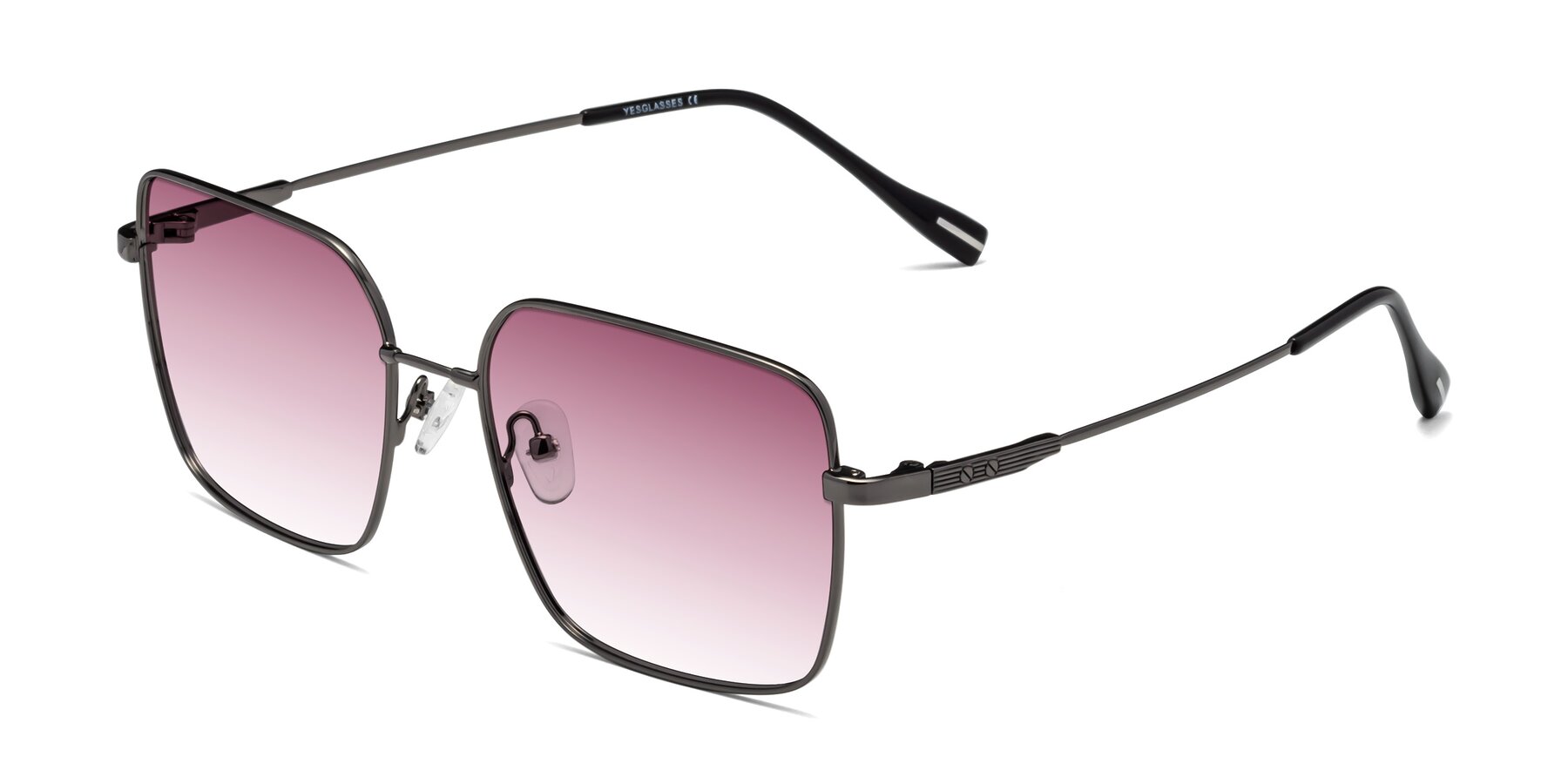 Angle of Ganus in Gunmetal with Wine Gradient Lenses