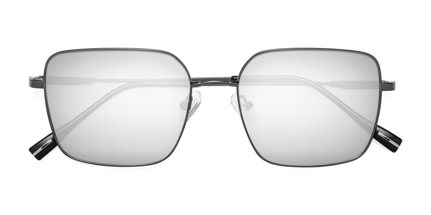 Ganus - Gunmetal Flash Mirrored Sunglasses