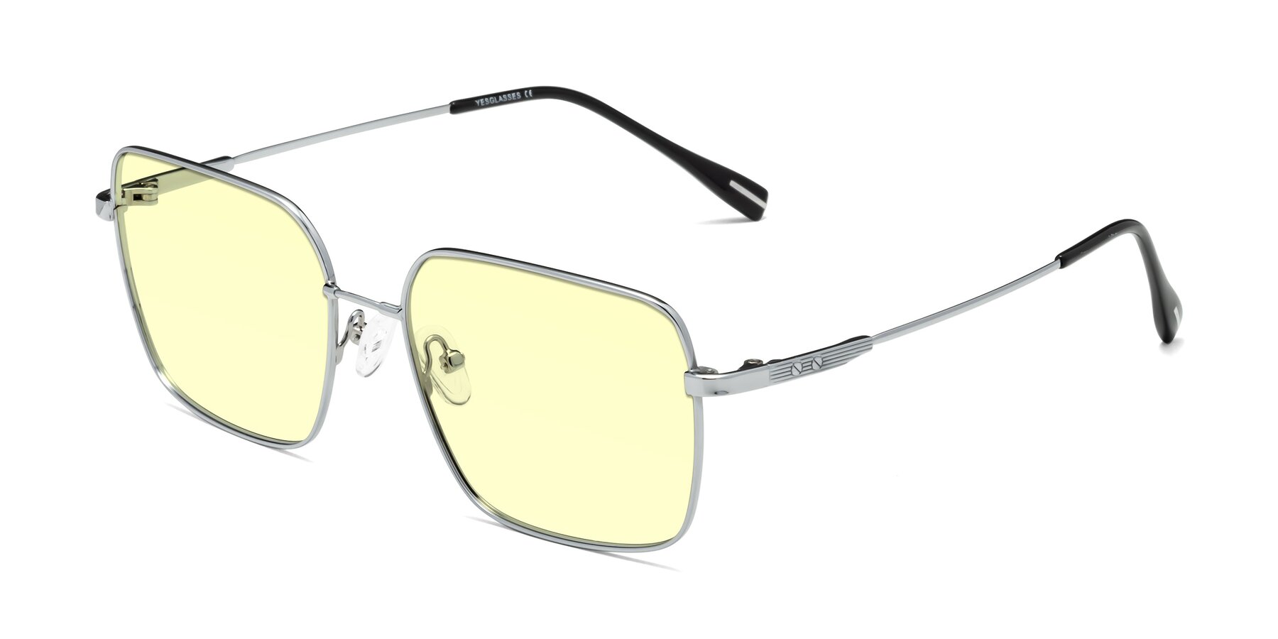 Angle of Ganus in Silver with Light Yellow Tinted Lenses