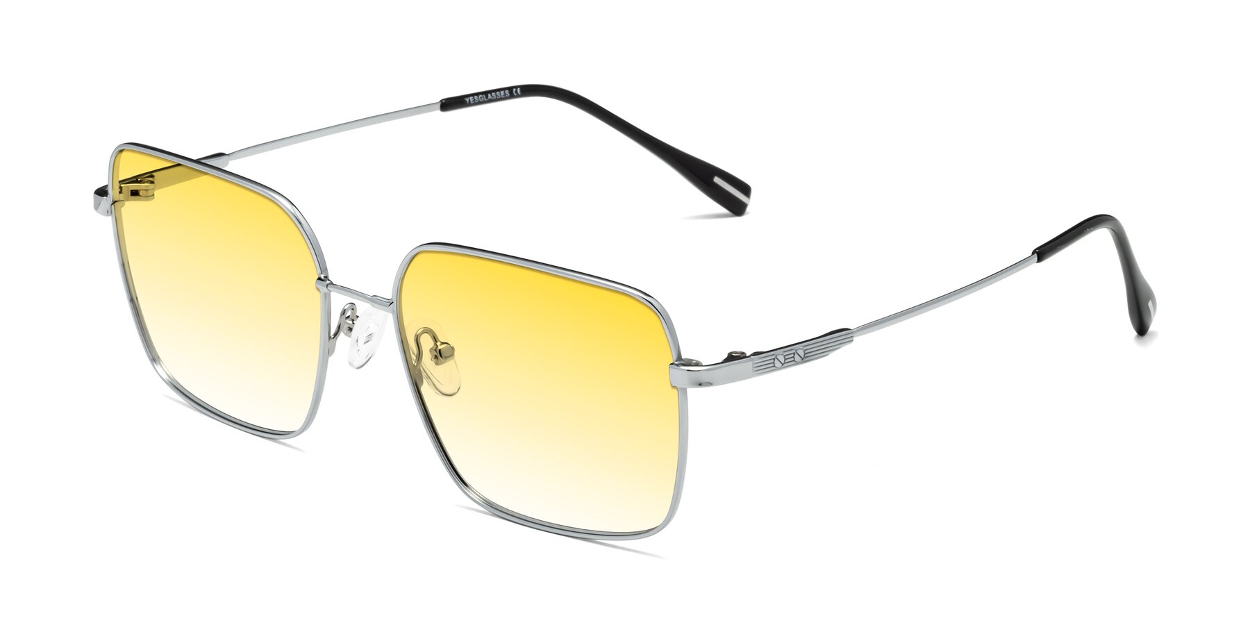 Angle of Ganus in Silver with Yellow Gradient Lenses