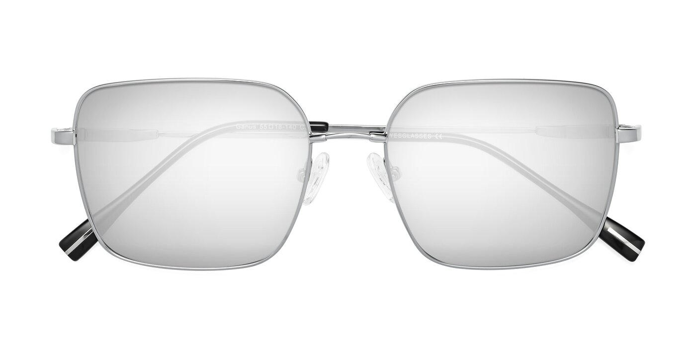 Ganus - Silver Flash Mirrored Sunglasses