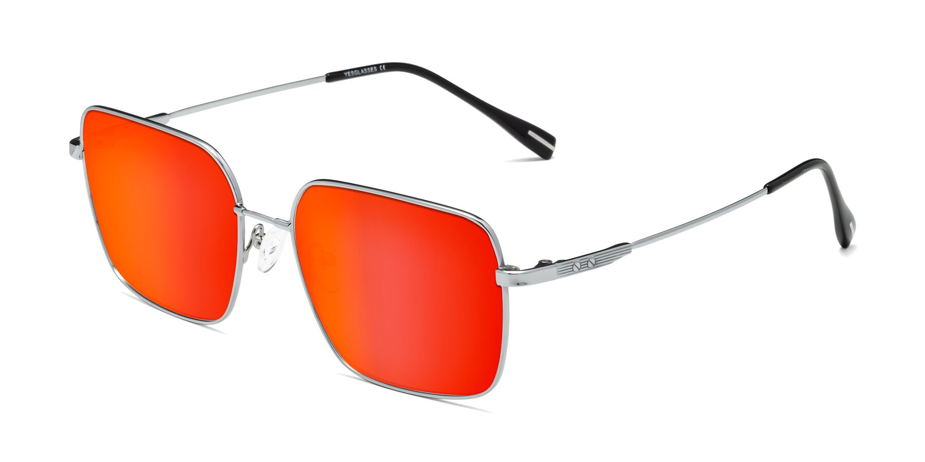 Angle of Ganus in Silver with Red Gold Mirrored Lenses