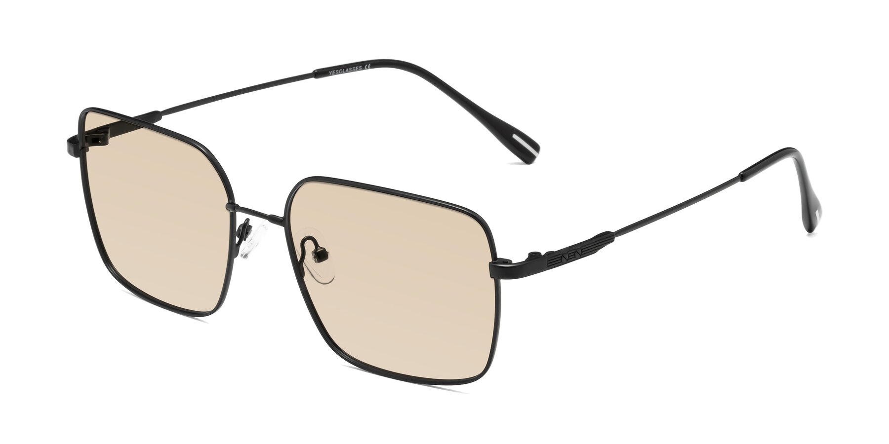 Angle of Ganus in Black with Light Brown Tinted Lenses