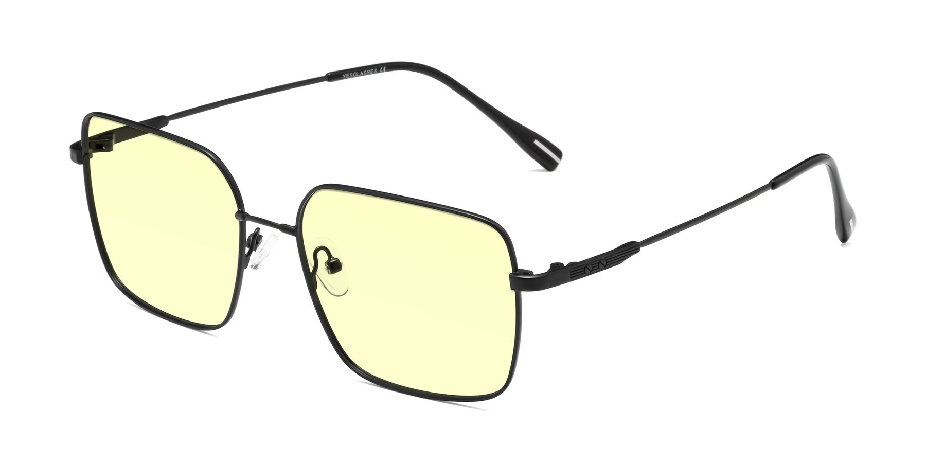 Angle of Ganus in Black with Light Yellow Tinted Lenses
