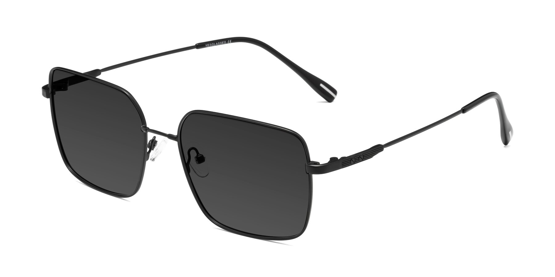 Angle of Ganus in Black with Gray Tinted Lenses