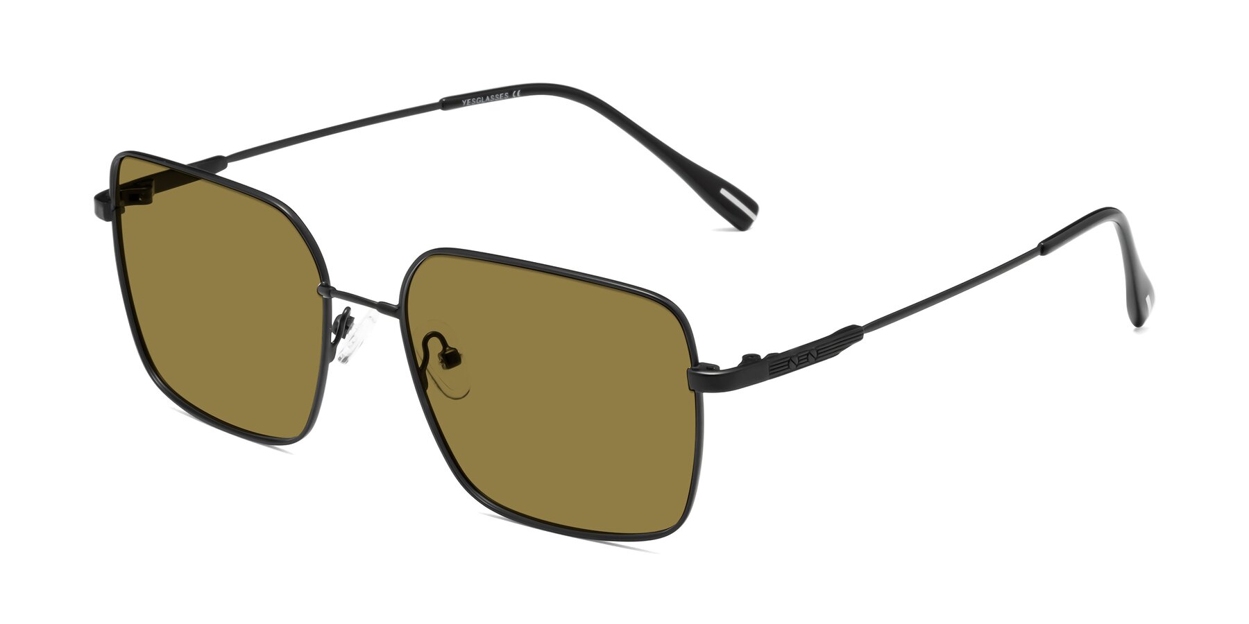 Angle of Ganus in Black with Brown Polarized Lenses