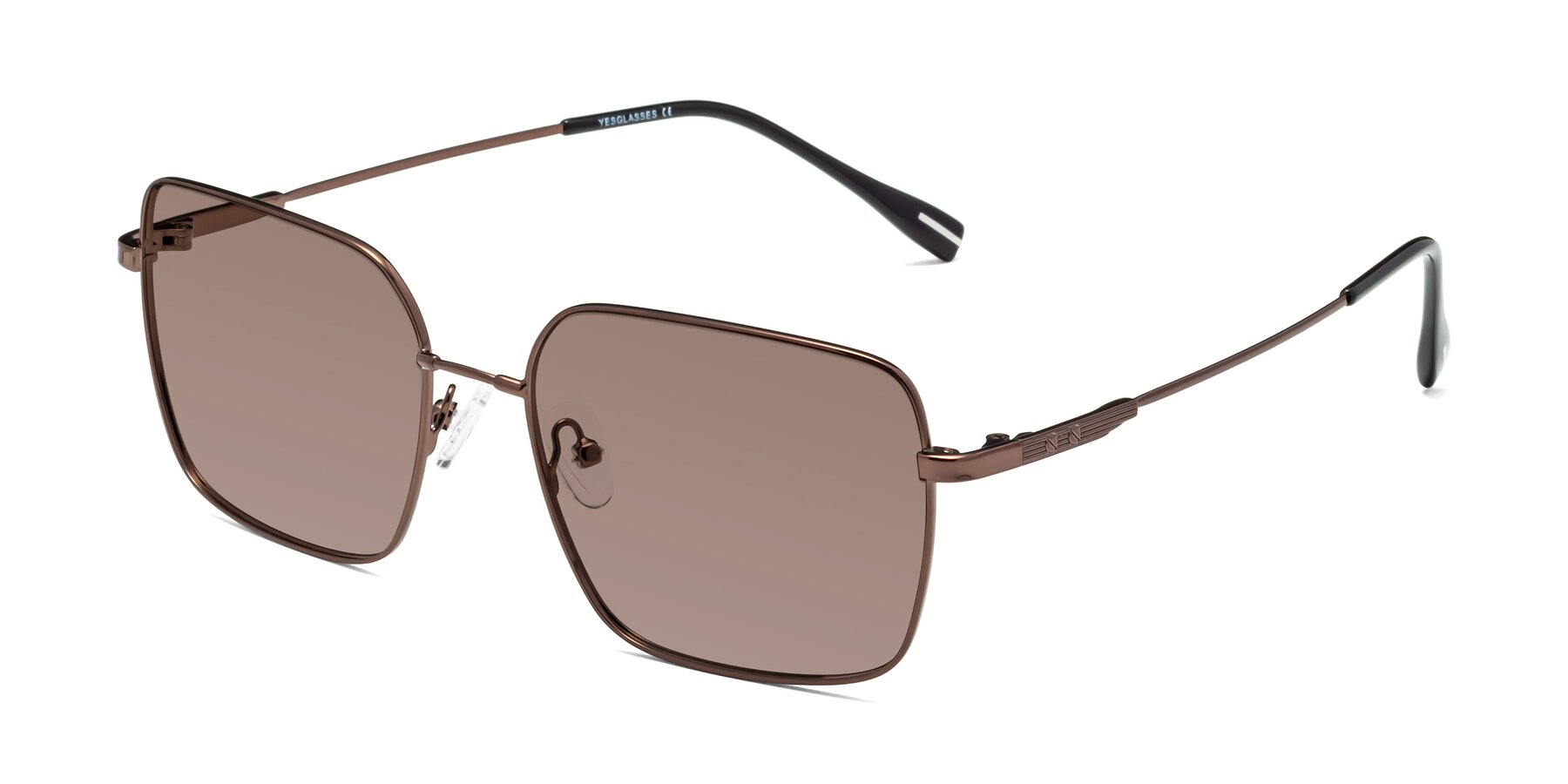 Angle of Ganus in Coffee with Medium Brown Tinted Lenses