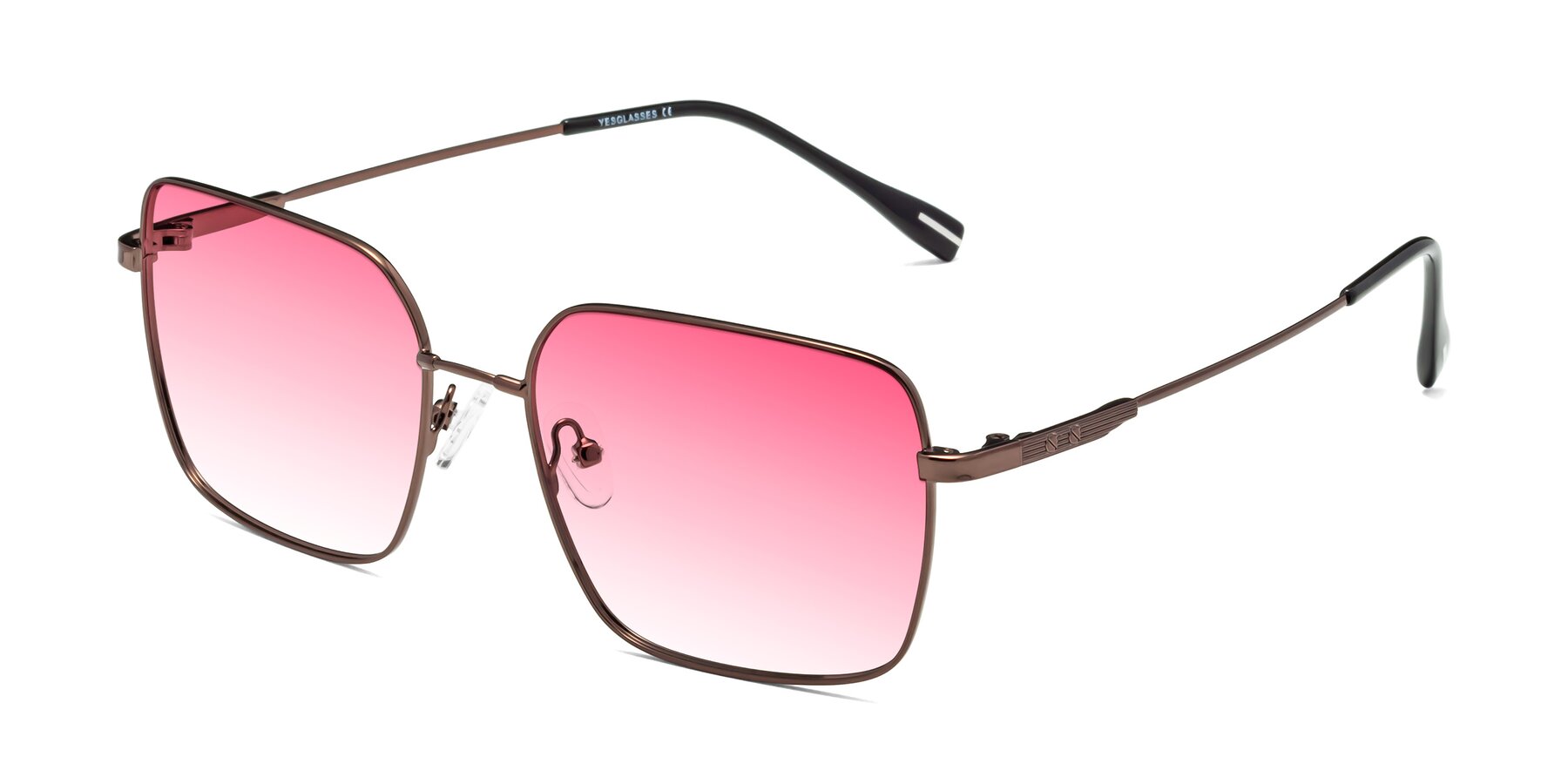 Angle of Ganus in Coffee with Pink Gradient Lenses