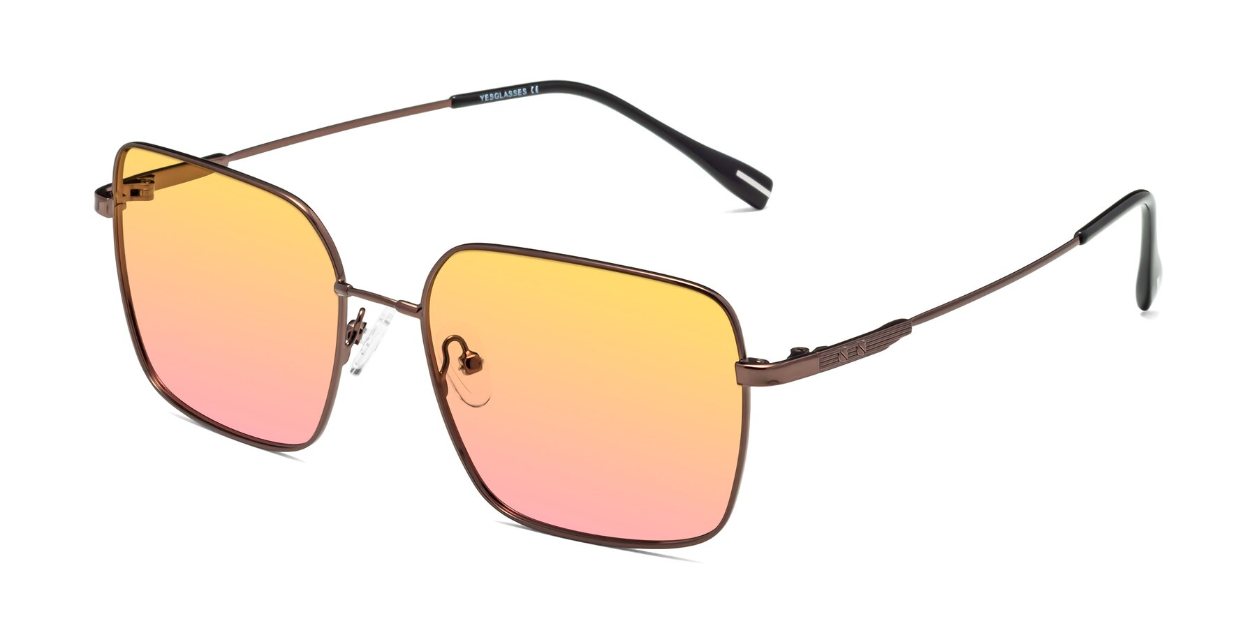 Angle of Ganus in Coffee with Yellow / Pink Gradient Lenses