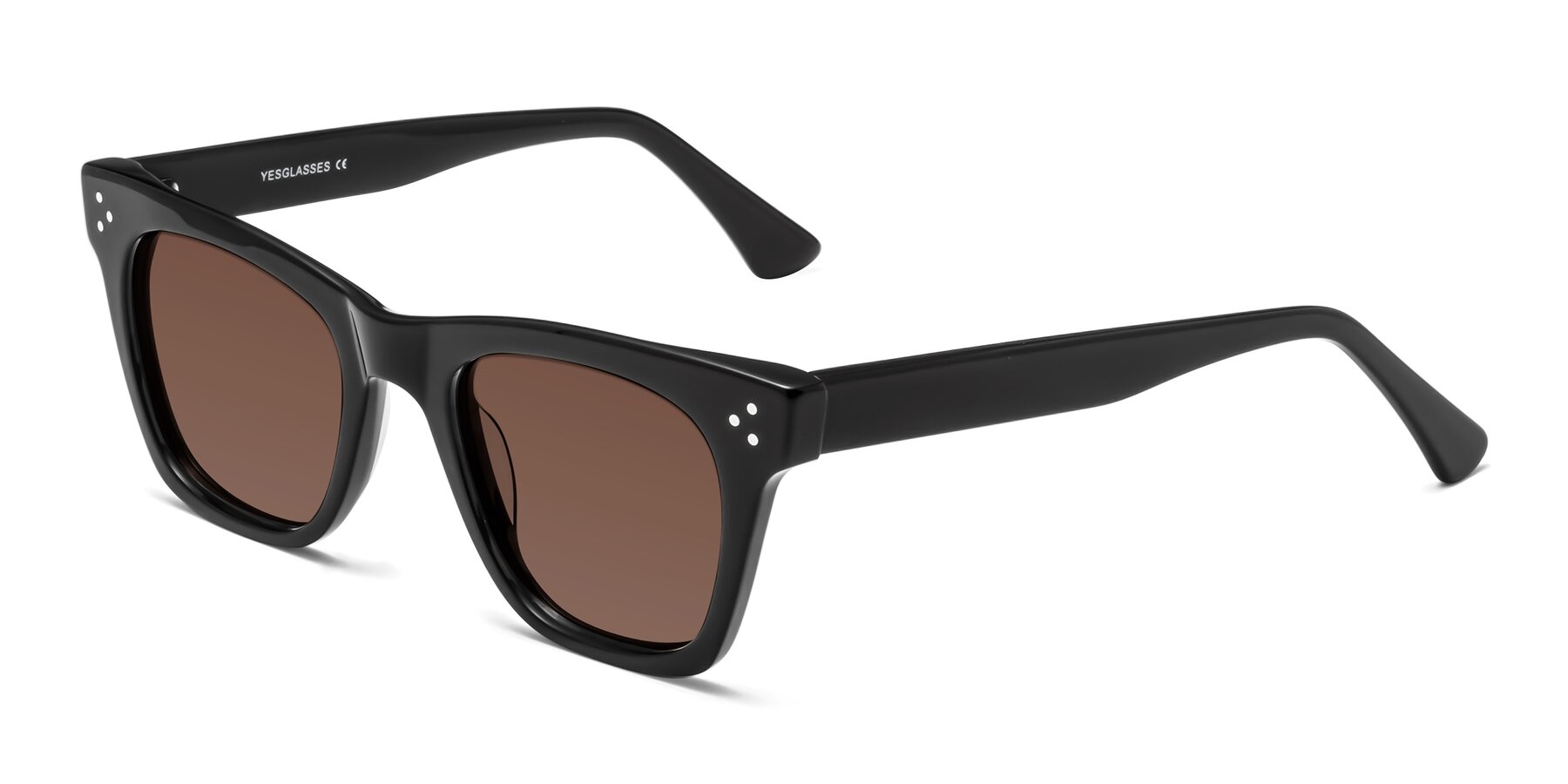 Angle of Soza in Black with Brown Tinted Lenses