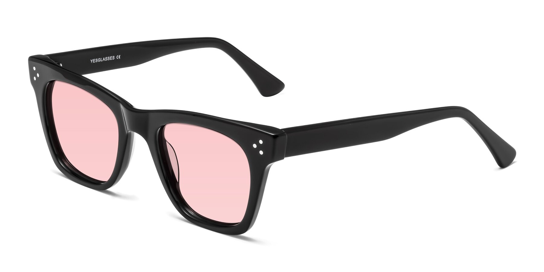 Angle of Soza in Black with Light Garnet Tinted Lenses