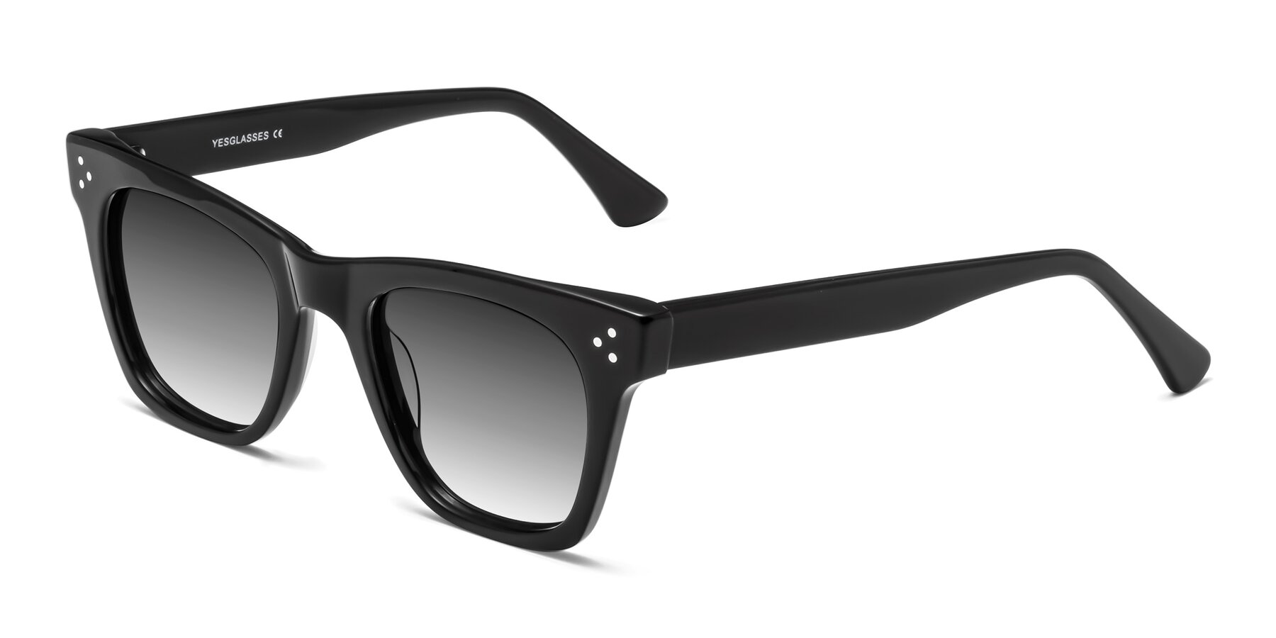 Angle of Soza in Black with Gray Gradient Lenses