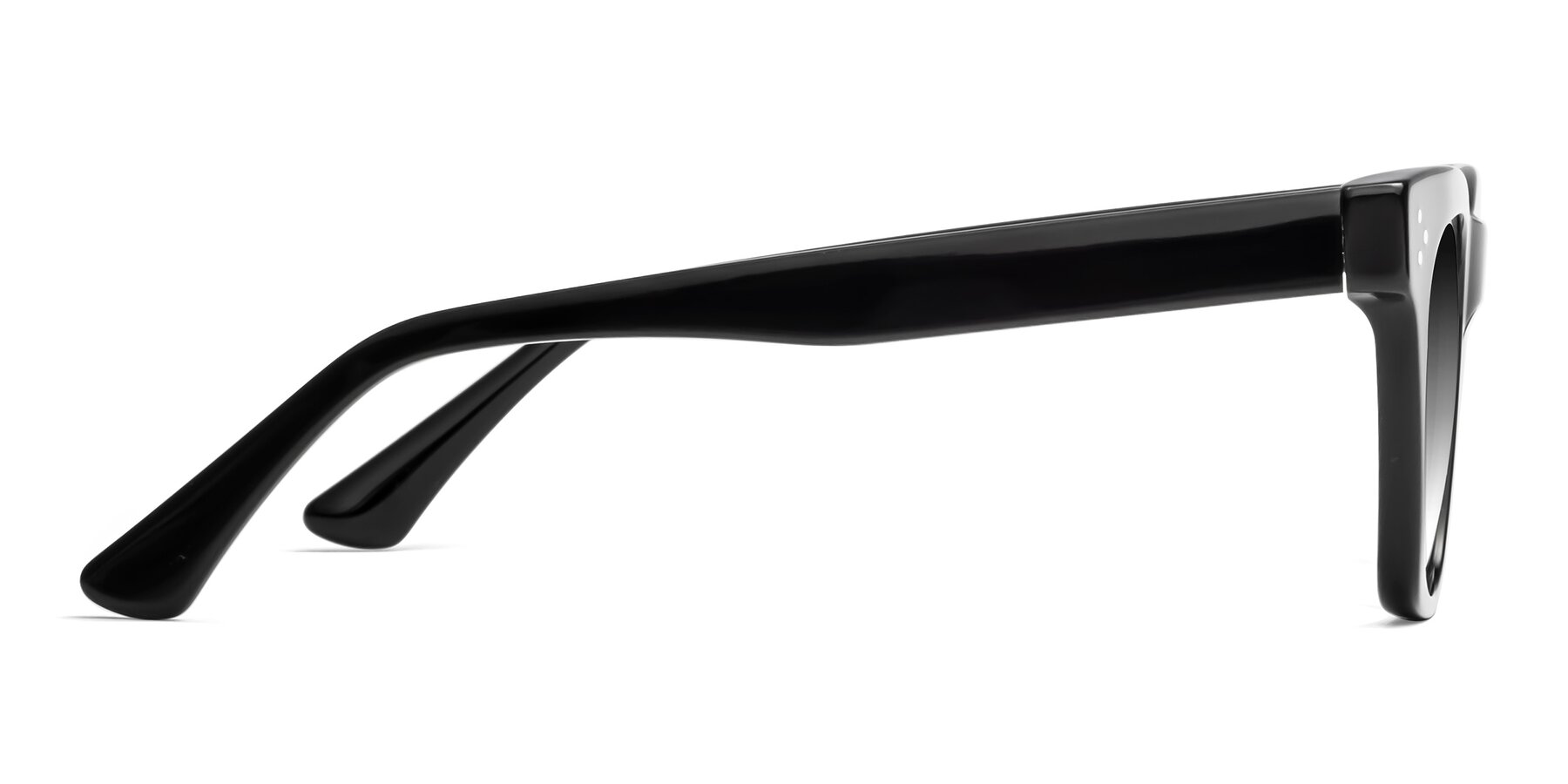 Side of Soza in Black with Gray Gradient Lenses