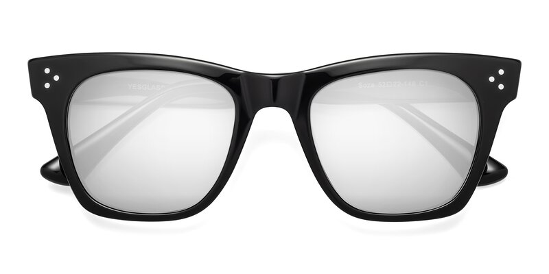 Soza - Black Flash Mirrored Sunglasses
