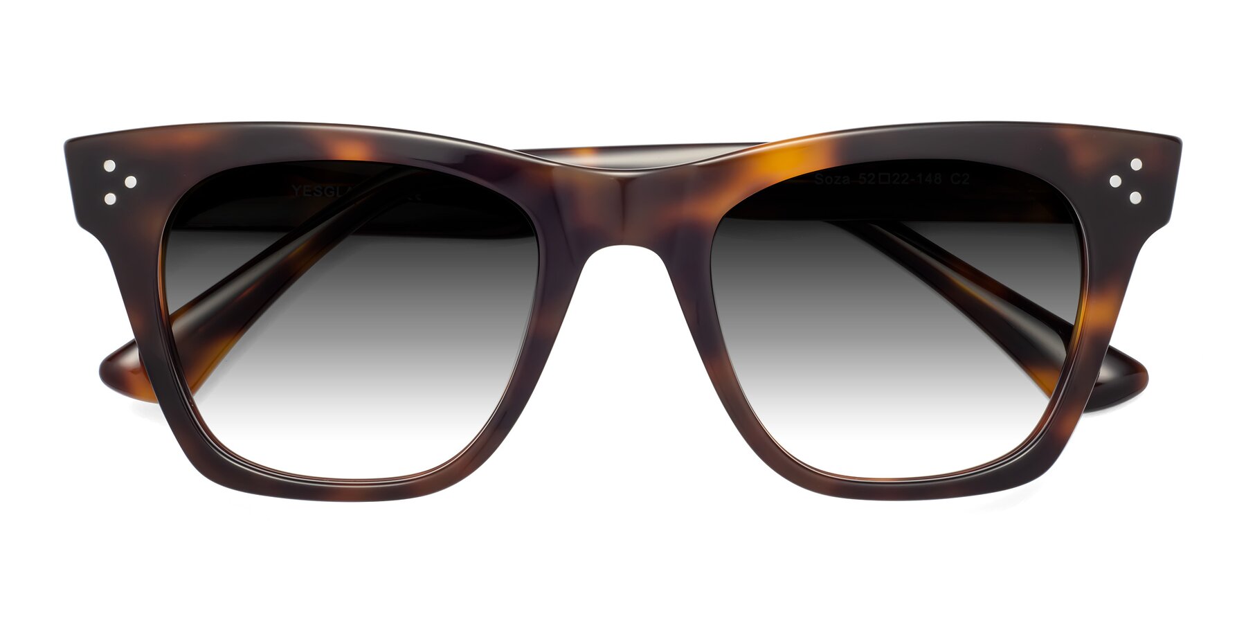 Folded Front of Soza in Tortoise with Gray Gradient Lenses