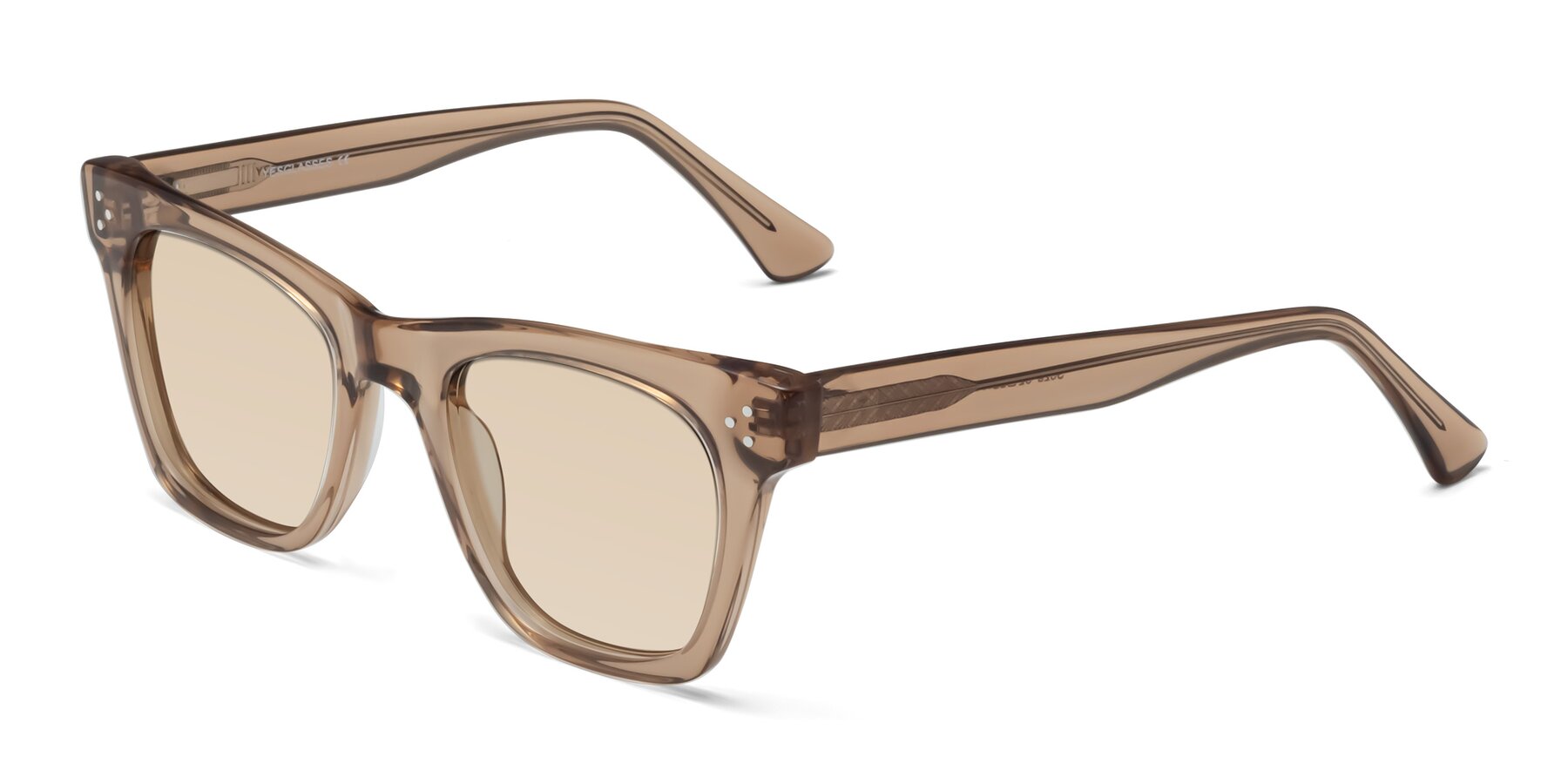 Angle of Soza in Amber with Light Brown Tinted Lenses