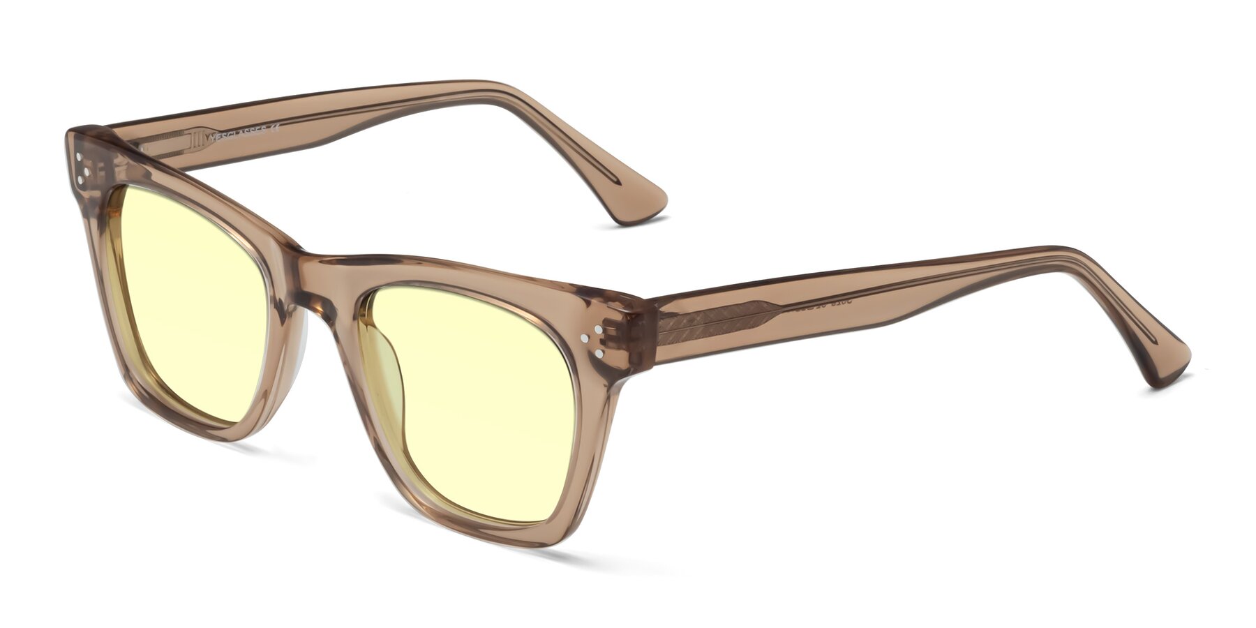 Angle of Soza in Amber with Light Yellow Tinted Lenses