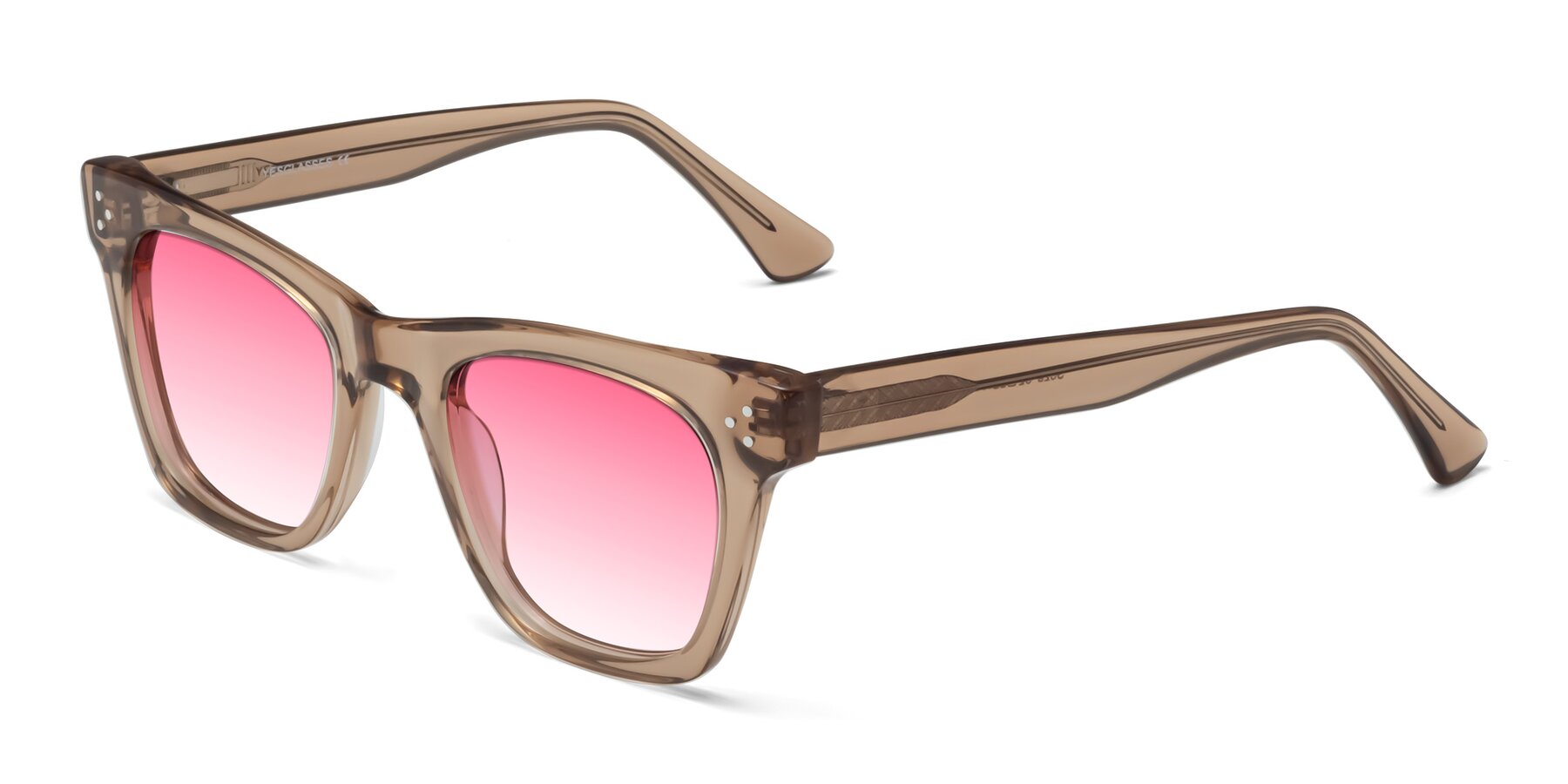 Angle of Soza in Amber with Pink Gradient Lenses