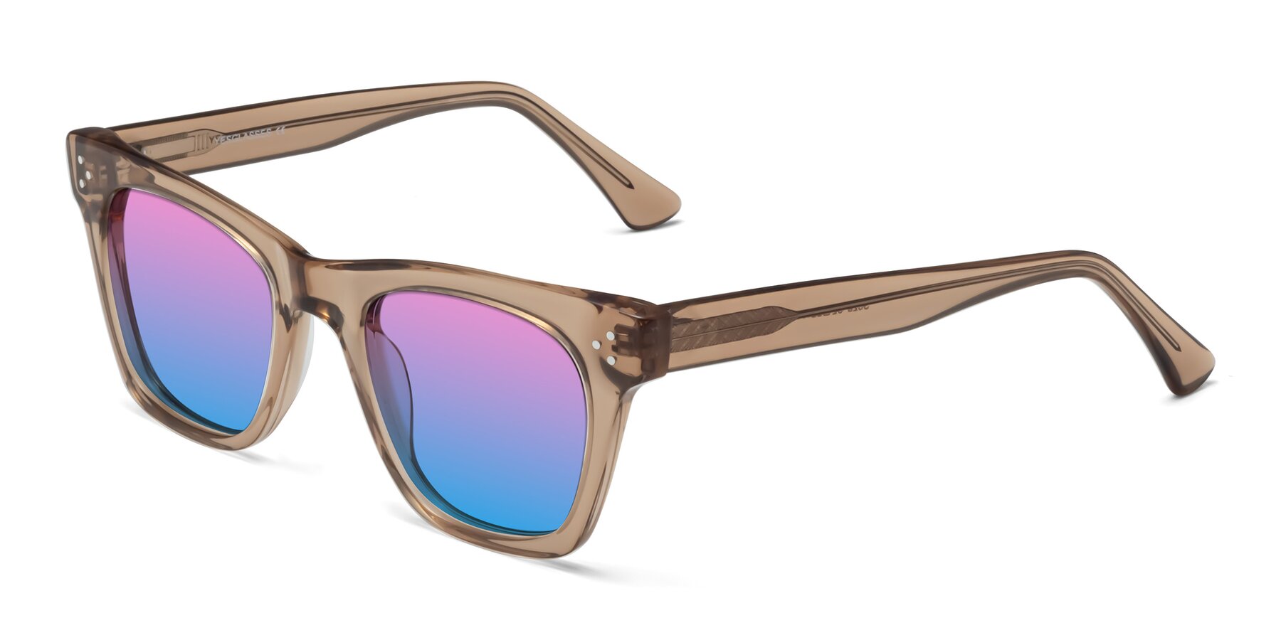 Angle of Soza in Amber with Pink / Blue Gradient Lenses