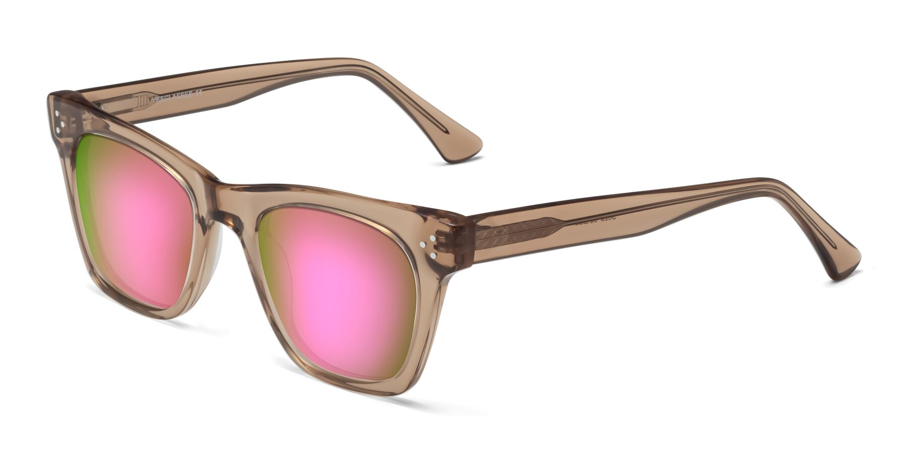Angle of Soza in Amber with Pink Mirrored Lenses