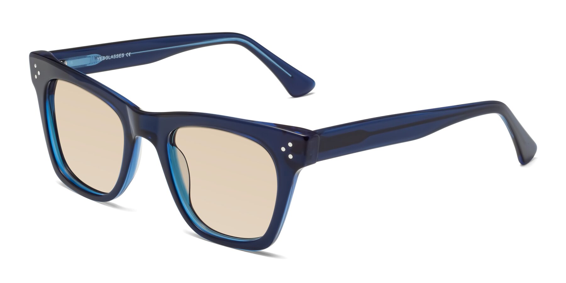 Angle of Soza in Blue with Light Brown Tinted Lenses
