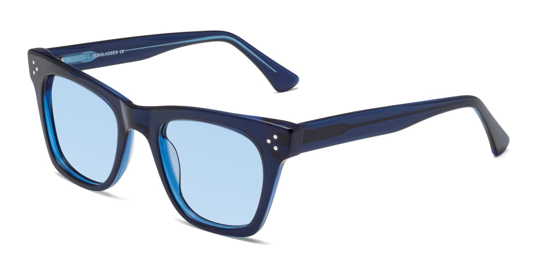 Angle of Soza in Blue with Light Blue Tinted Lenses