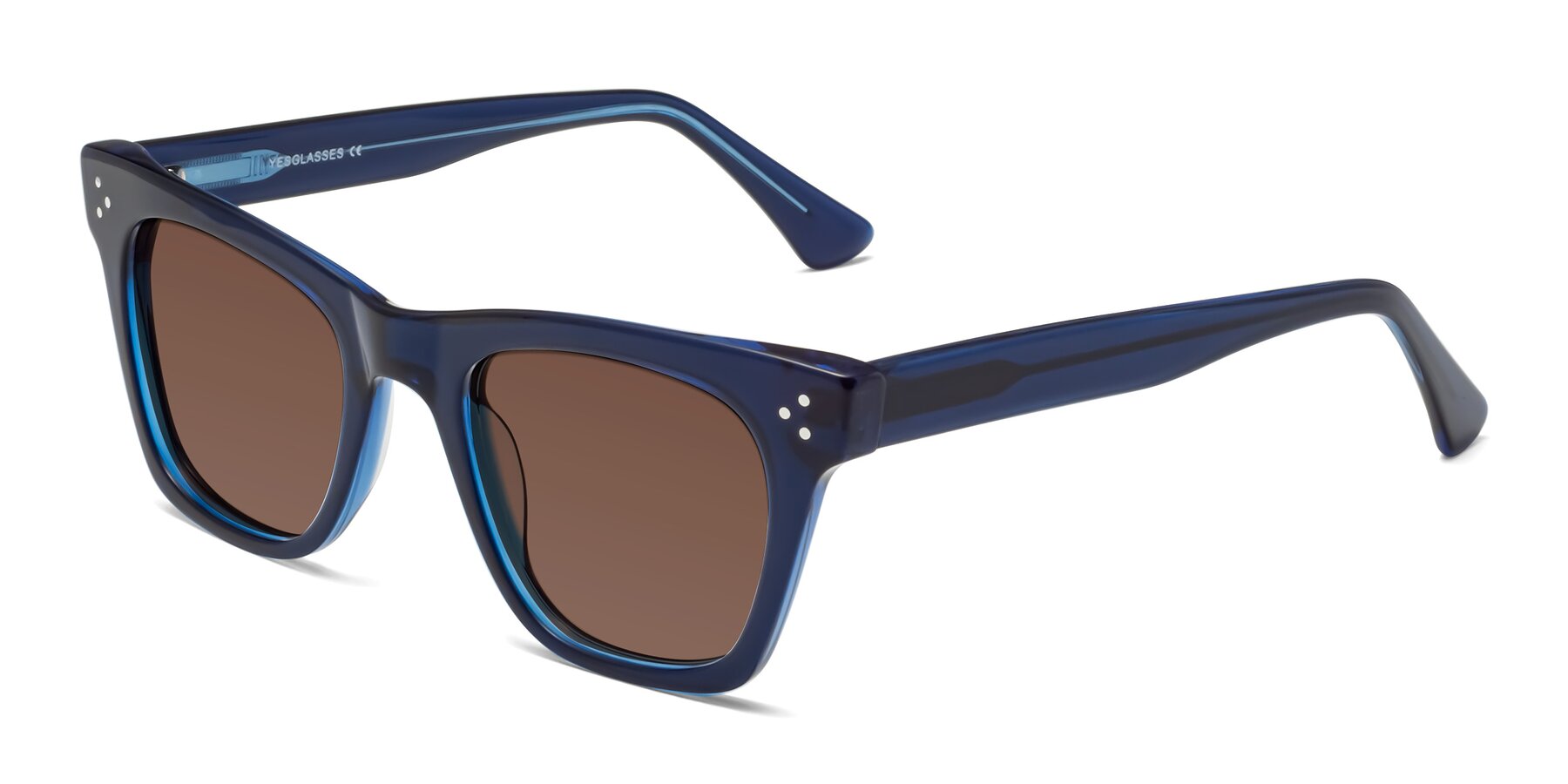 Angle of Soza in Blue with Brown Tinted Lenses