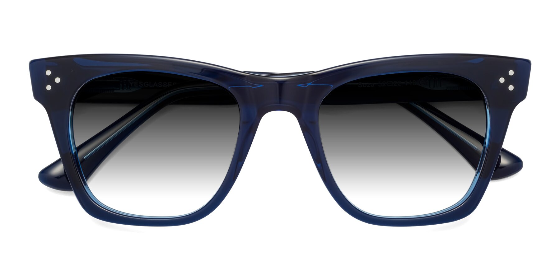 Folded Front of Soza in Blue with Gray Gradient Lenses