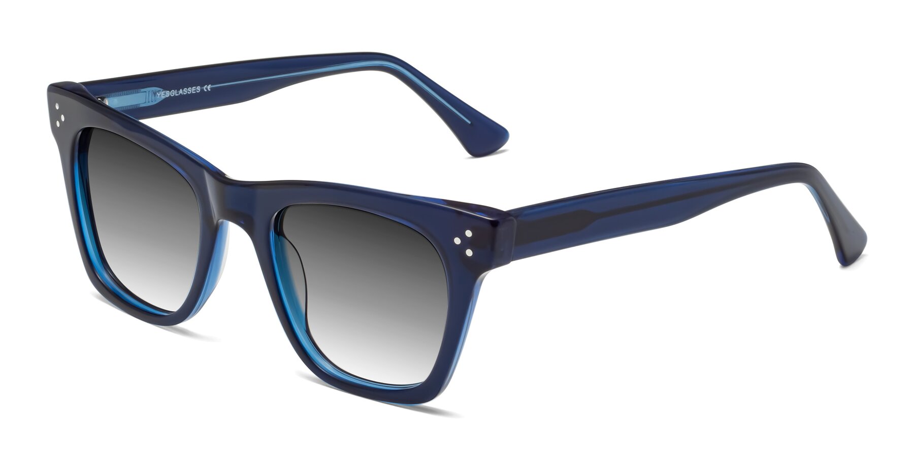 Angle of Soza in Blue with Gray Gradient Lenses