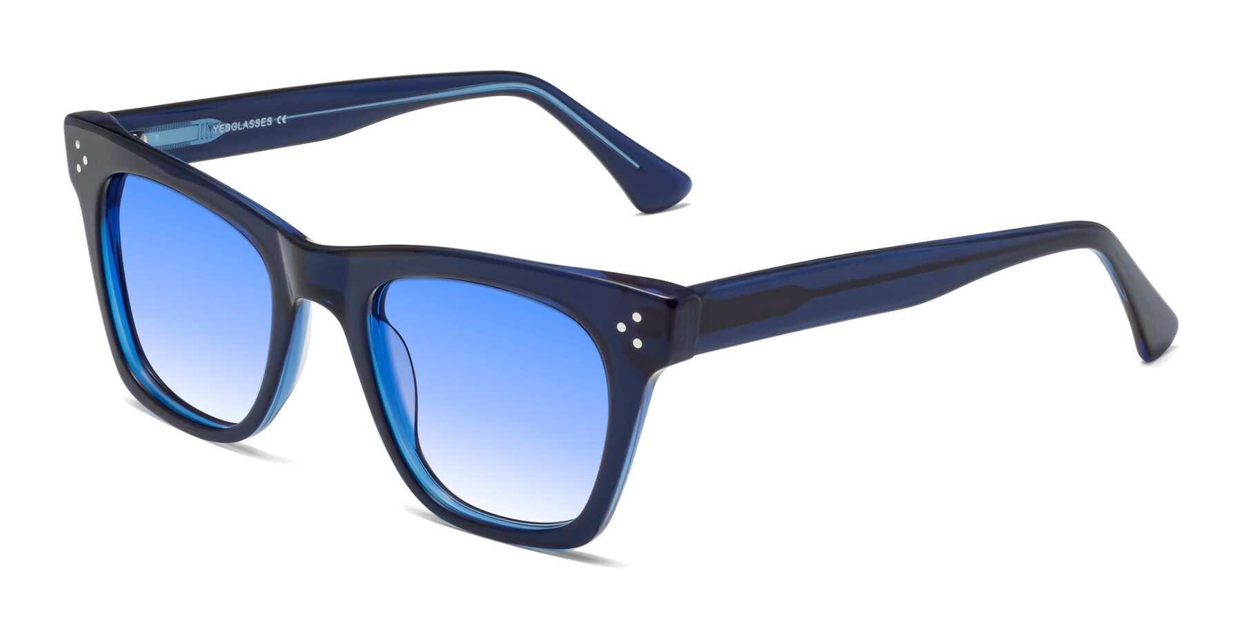 Angle of Soza in Blue with Blue Gradient Lenses