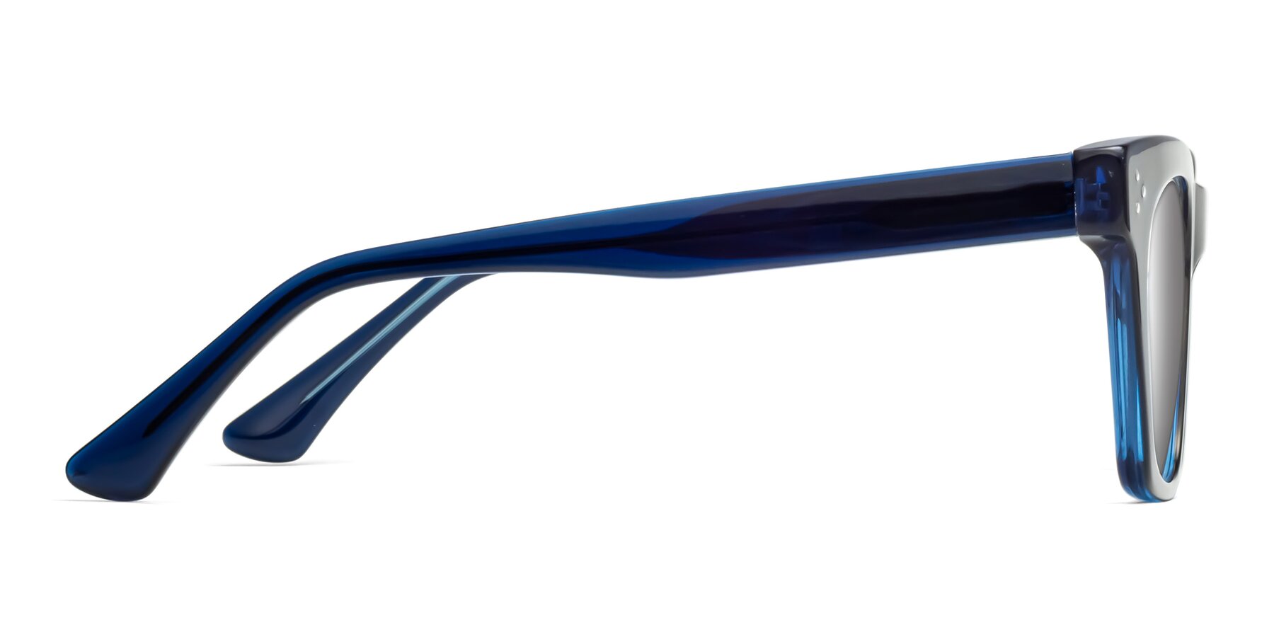 Side of Soza in Blue with Silver Mirrored Lenses