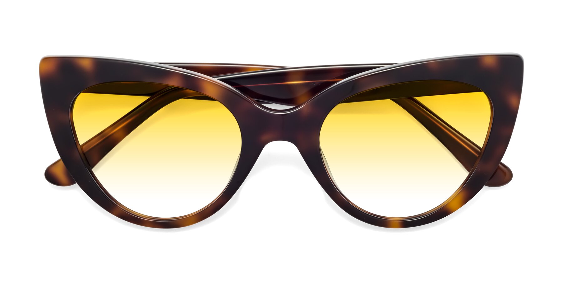 Folded Front of Tiesi in Tortoise with Yellow Gradient Lenses