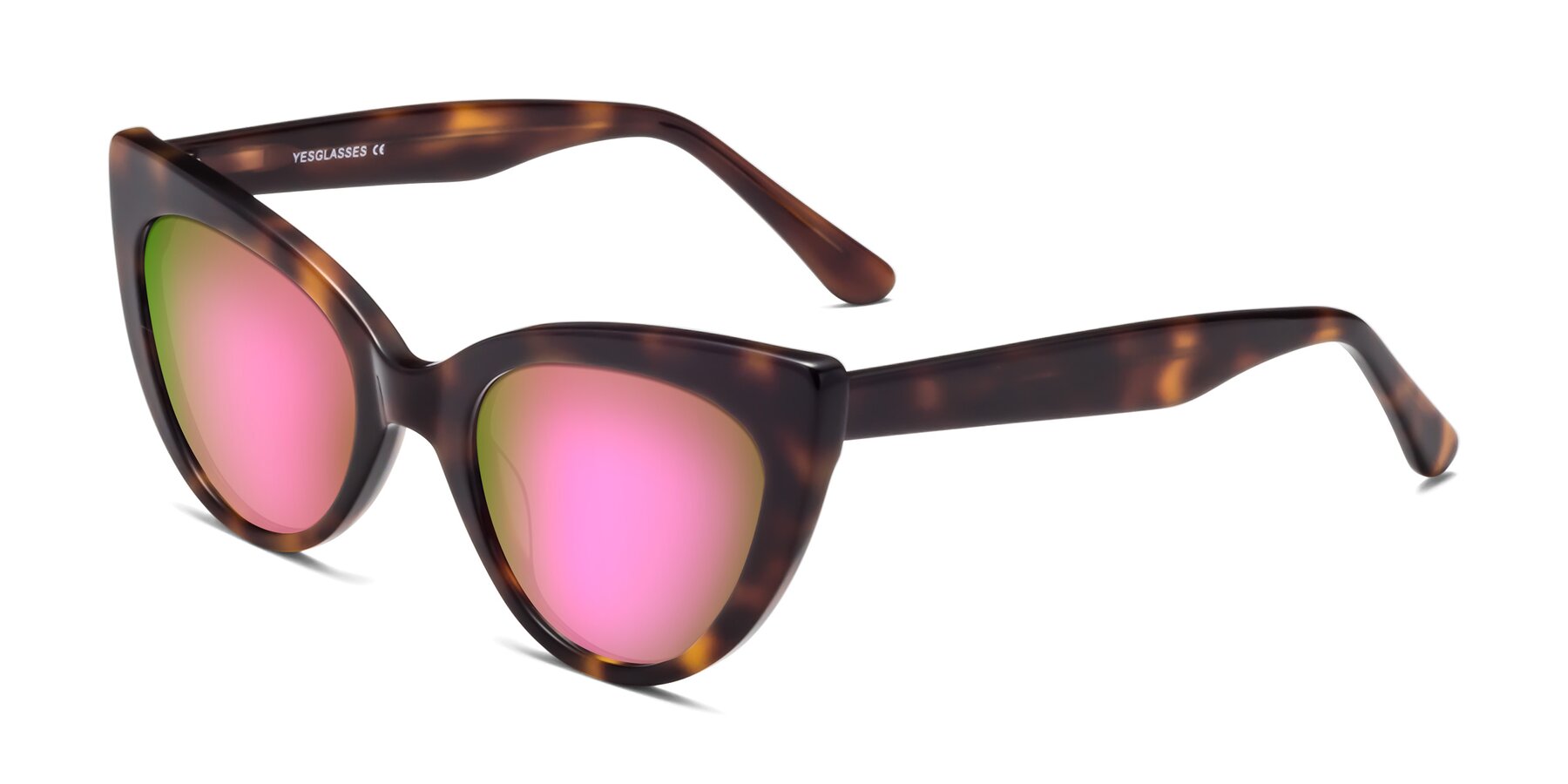 Angle of Tiesi in Tortoise with Pink Mirrored Lenses