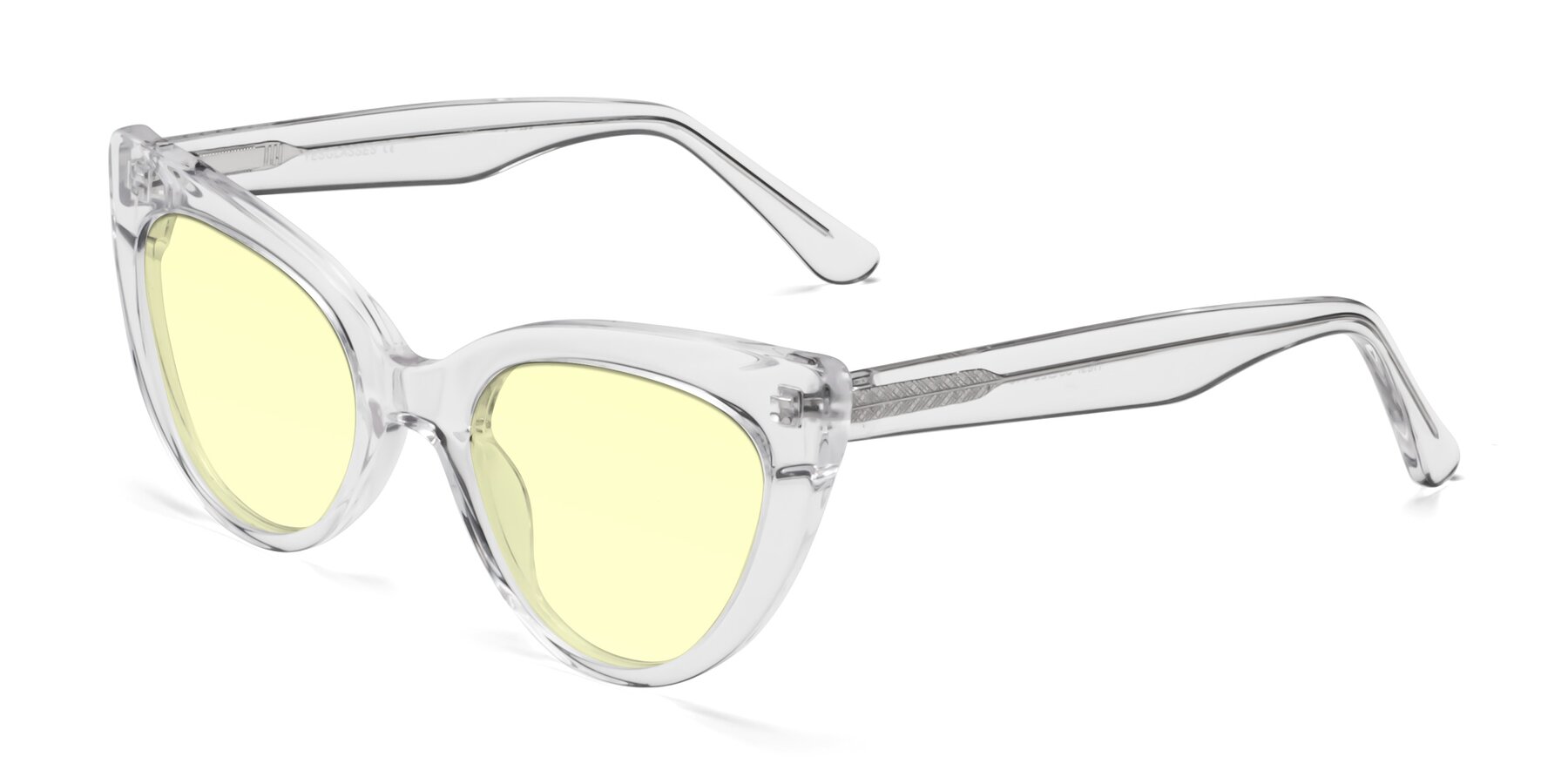 Angle of Tiesi in Clear with Light Yellow Tinted Lenses