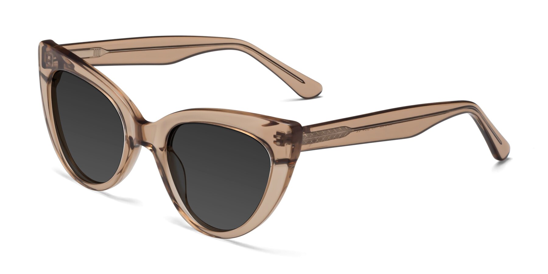 Angle of Tiesi in Caramel with Gray Tinted Lenses