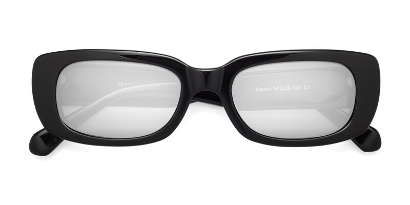 Couch - Black Flash Mirrored Sunglasses