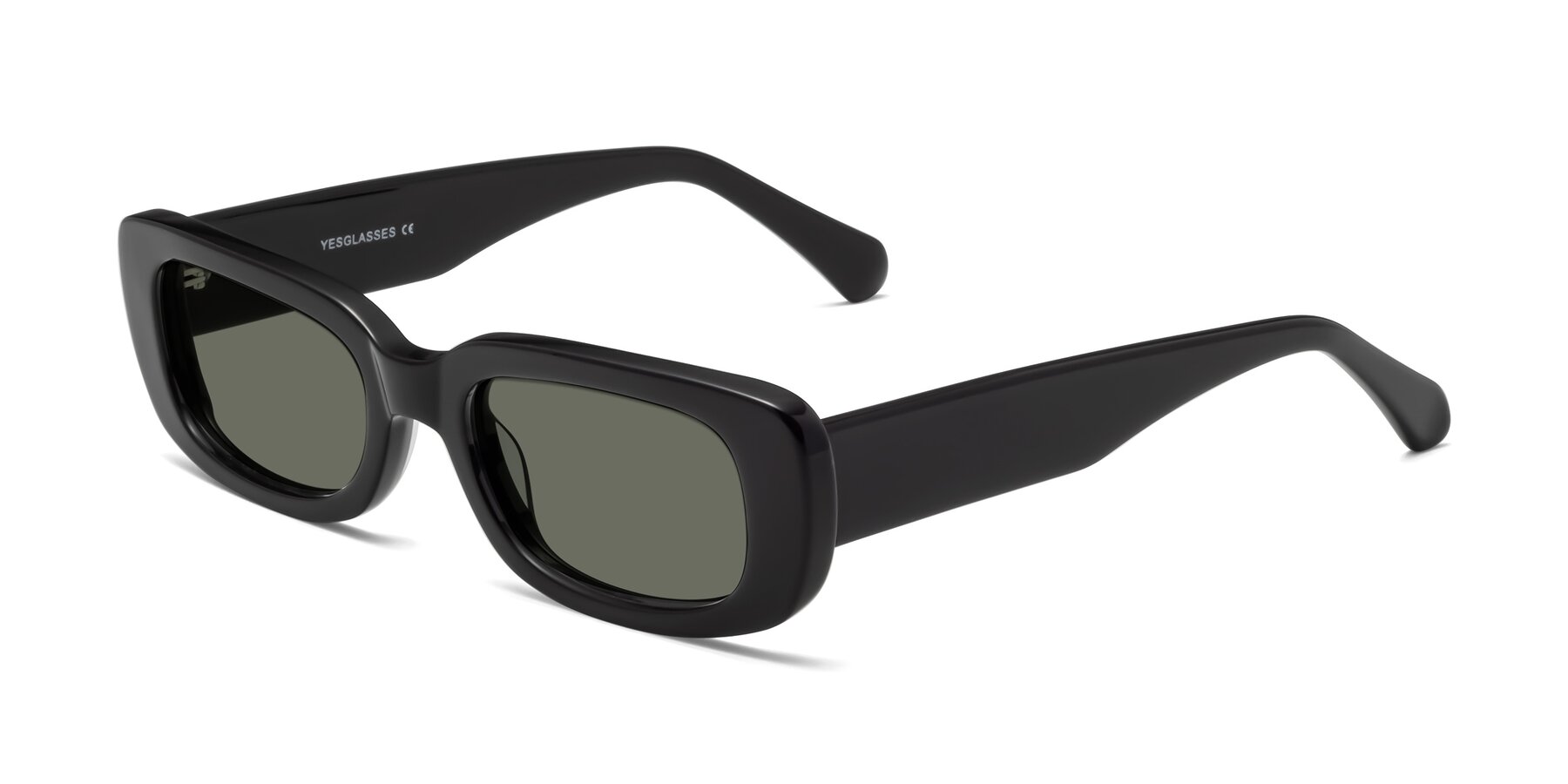 Angle of Couch in Black with Gray Polarized Lenses