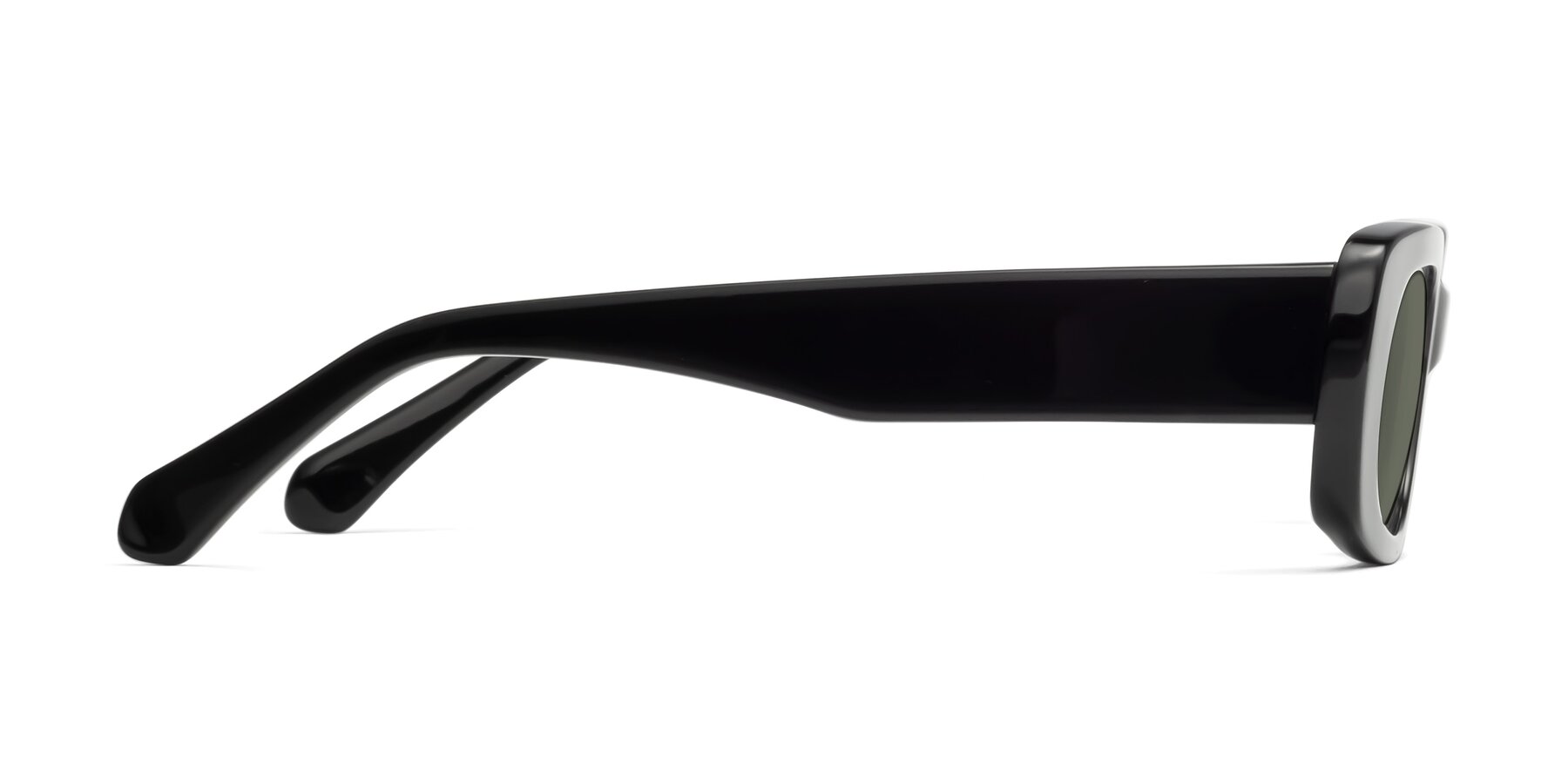 Side of Couch in Black with Gray Polarized Lenses