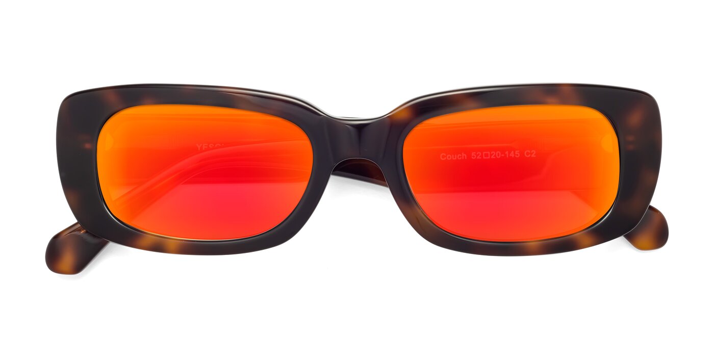 Couch - Tortoise Flash Mirrored Sunglasses
