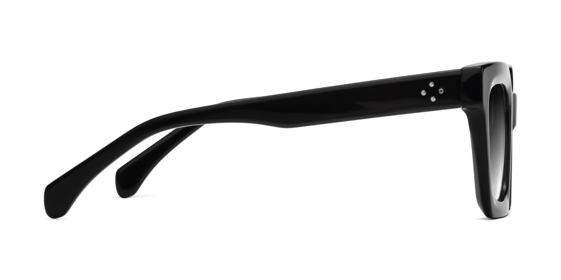 Side of Piper in Black with Gray Gradient Lenses