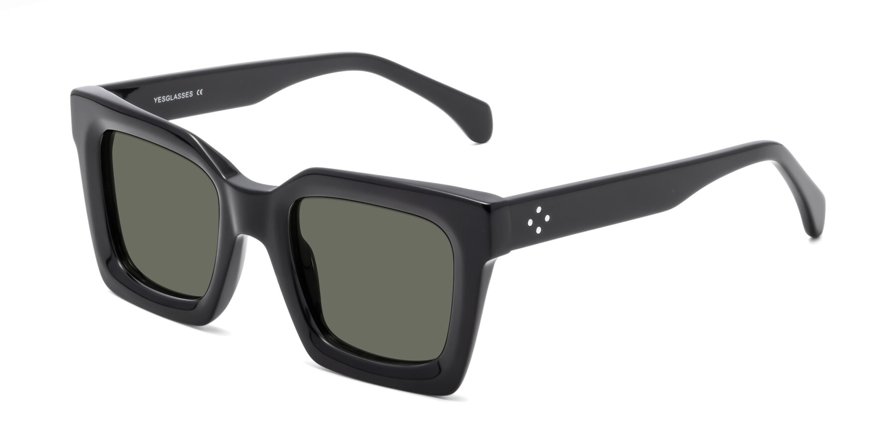 Angle of Piper in Black with Gray Polarized Lenses