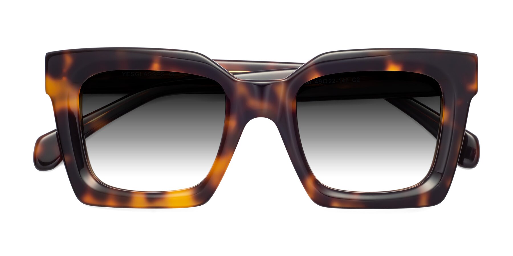 Folded Front of Piper in Tortoise with Gray Gradient Lenses