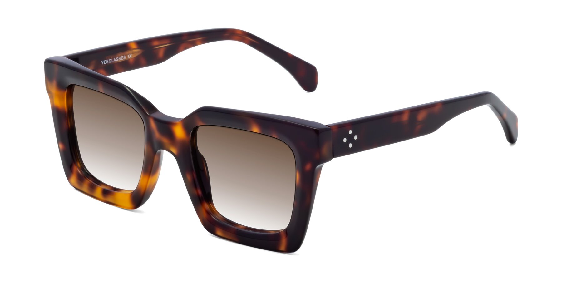 Angle of Piper in Tortoise with Brown Gradient Lenses
