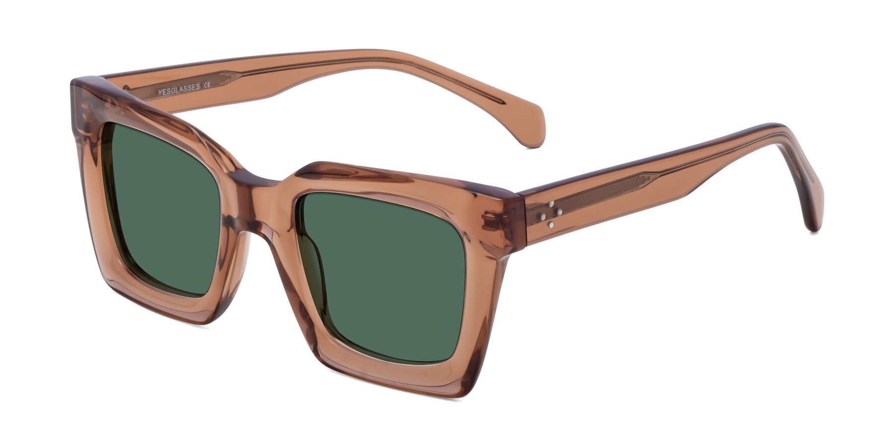 Angle of Piper in Caramel with Green Polarized Lenses