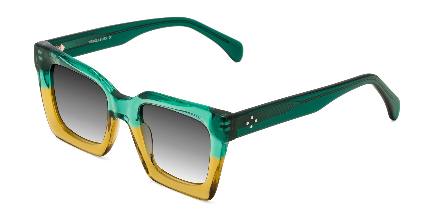Angle of Piper in Green-Champagne with Gray Gradient Lenses