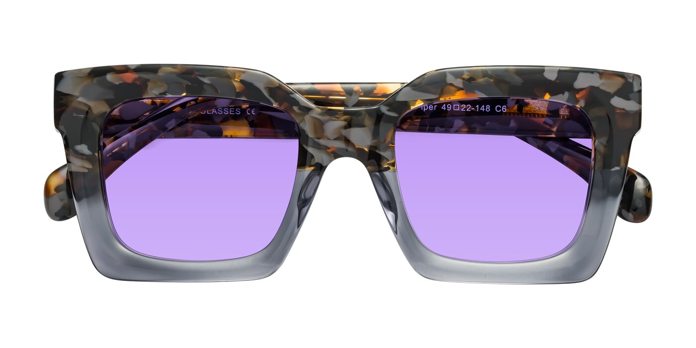 Piper - Floral / Livid Tinted Sunglasses